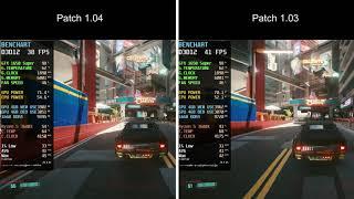 Cyberpunk 2077 | Patch 1.04 vs 1.03 | Ryzen 5 3600 (x) GTX 1650 Super