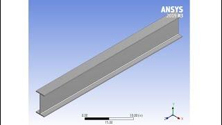 ANSYS 2019 R3 Tutorial - DesignModeler: W16X50 I-Beam