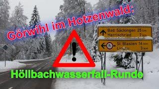  Görwihl im Hotzenwald: Höllbachwasserfall-Runde im Tauschnee   **für Hartgesottene** 