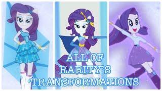 My Little Pony: Equestria Girls | All of Rarity’s Transformations 