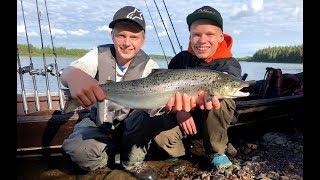 Naamisuvanto Salmon Fishing in Tornio Torne River in Lapland Finland & Sweden: salmon fly fishing