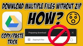 Download Google Drive Multiple files without waiting for ZIP with only 1 Click | GM