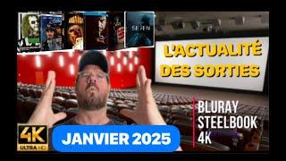 L’ACTUALITÉ DES SORTIES • BLURAY, STEELBOOK, 4K • JANVIER 2025 • CURIOSITÉS, COUPS DE CŒUR…