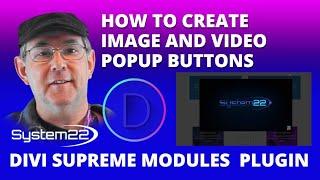 Divi Supreme Modules Plugin How To Create Image and Video Popup Buttons 