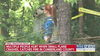 Multiple people hurt in small plane crash and fire in Cumberland County