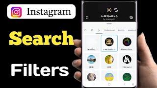 How to search Filters on Instagram Reels ||Story effect on Instagram| reels effect