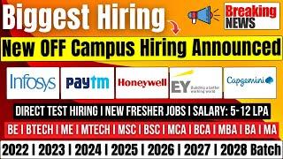 Infosys Hiring Software Engineer | Capgemini | EY GDS New Hiring | Honeywell, Paytm Hiring 2022-2028