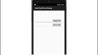 Date and time picker in android