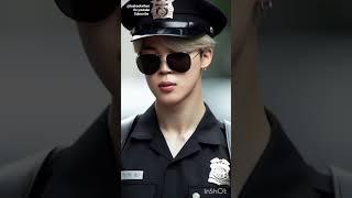 Jimin Police Men hot Vibes#bts #btsshorts #ffshorts  #taekookedits #jimin #shorts #jiminff #v#jk