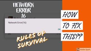 How to Fix Rules of Survival Network Error(16) in Huawei Y7p(The Only Way 2020
