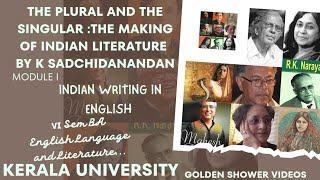 The Plural and the singular #Module I#Indian Writing in English #BA English #Kerala University