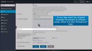 How to enable auto-reply for an email account in Plesk