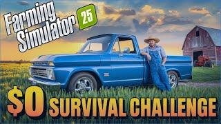 Farming Simulator 25 SURVIVAL Mode Can You REALLY Survive with $0?