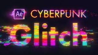 Cyberpunk Glitch Transitions in After Effects | Animation Tutorial