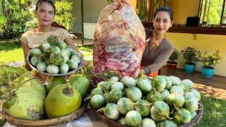 Eggplant roasted with curry beef cook recipe and eat - Amazing video