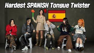 Koreans Try Hardest SPANISH Tongue Twister For The First Time!! l FT. YOUNG POSSE