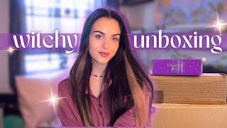 HUGE WITCHY UNBOXING! Goddess Provisions, WitchBox UK, Gothic Beauty Box