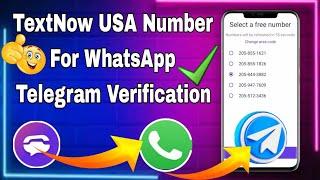 TextNow signups problem solutions // USA +1 Number for Whatsapp & Telegram Account 2023