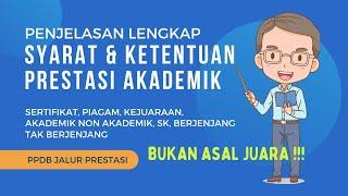 Penjelasan Syarat dan Ketentuan PPDB Jalur Prestasi - PPDB 2023