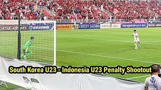 South Korea U-23 vs Indonesia U-23 10-11 | Full Penalty Shootout | AFC U-23 Championship 