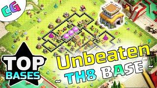 New Th8 war base / Unbeatable base with copy link (Clash of clans)