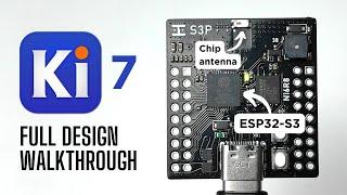 ESP32-S3 + Chip Antenna PCB - Design your own in 15 minutes!