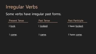 Grammar Lessons | Irregular Verbs