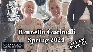 Brunello Cucinelli Spring 2024 Ready to Wear Womens Try-On Video 2! Luxury Designers with ~~Dani B