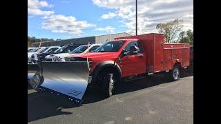 Custom Duramag service body with Fisher plow