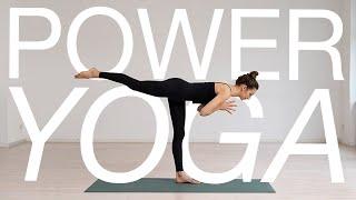 Vinyasa Yoga Flow | 45 Min Kräftigung Beine, Po & Core | Power Yoga Fortgeschrittene + Mittelstufe