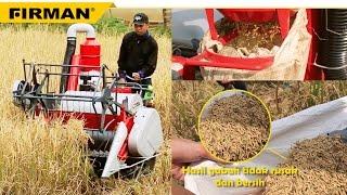 FIRMAN Mesin pemanen padi / mesin combine harvester. Mekanisasi pertanian canggih di Indonesia