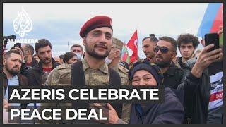 Nagorno-Karabakh agreement: Azeris celebrate after peace deal