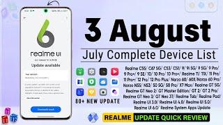 Realme July Update 2024 | Realme UI 6.0 New Update | Realme Full Device List | Realme Update List