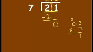 Dividing Decimals by Whole Numbers