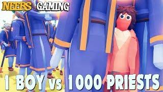 1 BOY vs 1000 PRIESTS - Totally Accurate Battle Simulator - TABS Gameplay