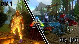 Sobrevivendo 100 Dias na Red Wood Brutal | ARK Movie | ARK Survival Evolved Mobile