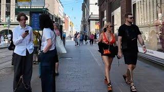 Helsinki Summer 2024 - A Stunning 4K Walking Tour Through Finland's Capital