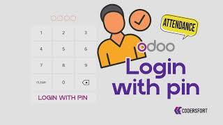 How to login using pin in odoo |  odoo Login with attendance pin | Attendance PIN Login in odoo