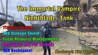 ESO Builds: The Immortal Vampire / Nightblade Vampire Tank - Clockwork City Update