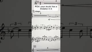 When your music is WRONG (pt. 2) #trumpet #marchingband #band #musician #flute #brass #saxophone