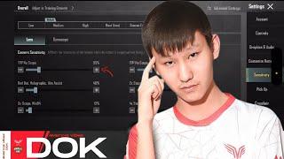 DOK Sensitivity And Controls | Dok All Settings Revealed | PUBG MOBILE/BGMI