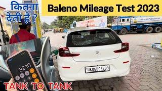 REALITY of Baleno Mileage Maruti BALENO 2023 MILEAGE TestBaleno HIGHWAY & CITY Mileage Test 