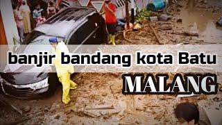 Detik-detik Banjir Bandang Menerjang Wilayah Kota Batu Malang Hari ini 04/11/2021