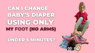 Can I Change a Baby's Diaper Without Using Hands in Less Than 5 Minutes? 