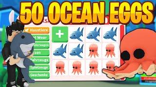 Wir öffnen 50 OCEAN Eggs und bekommen MEGA viele Sagenhafte Pets | Roblox/Deutsch