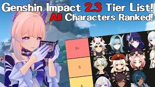 Genshin Impact Version 2.3 Character Tier List! All Characters Ranked! | Genshin Best Character 2021