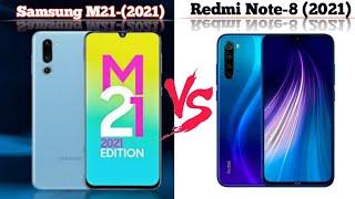 Samsung Galaxy M21 2021 vs Redmi Note 8 2021 Full Comparison...