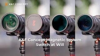 K&F Concept Magnetic Variable ND8-ND128 Filter | Quick Installation for Videography Photography