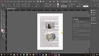 Wrap Text in Adobe Indesign CC 2018 tutorial