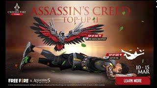 Assassin's creed top up event || New Assassin's Emote  || Garena Free fire. #shorts